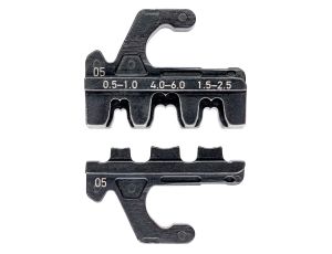 Knipex - Matryca zagniatająca, Do końcówek nasuwanych, nieizolowanych (szerokość końcówki 4,8 + 6,3 mm)  - 97 39 05