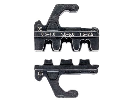 Knipex - Matryca zagniatająca, Do końcówek nasuwanych, nieizolowanych (szerokość końcówki 4,8 + 6,3 mm)  - 97 39 05