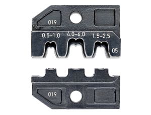 Knipex - Matryca zagniatająca, Do końcówek nasuwanych, nieizolowanych (szerokość końcówki 4,8 + 6,3 mm)  - 97 49 05