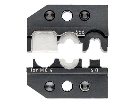 Knipex - Matryca zagniatająca, Do złączy fotowoltaicznych MC4® (Multi-Contact) &amp; MC4® EVO2  - 97 49 66 6