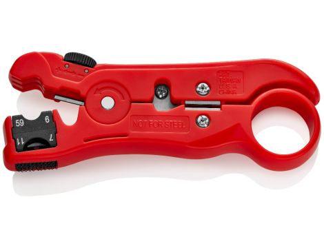 Knipex - Narzędzie do ściągania izolacji z kabli koncentrycznych i teleinformatycznych - 16 60 06 SB