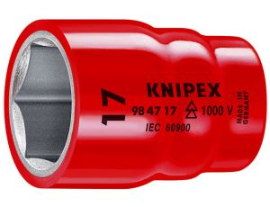 Knipex - Nasadka sześciokątna (podwójny profil sześciokątny), Z gniazdem czworokątnym 1/2