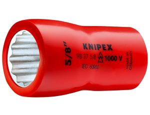 Knipex - Nasadka sześciokątna (podwójny profil sześciokątny), Z gniazdem czworokątnym 3/8