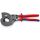 Knipex - Nożyce do cięcia przewodów napowietrznych ACSR, (z mechanizmem zapadkowym) Do kabli z rdzeniem stalowym - 95 32 340 SR