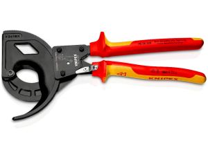 Knipex - Nożyce do kabli, (trójstopniowy mechanizm zapadkowy)  - 95 36 320