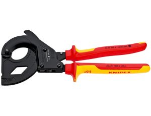 Knipex - Nożyce do kabli, (z mechanizmem zapadkowym) Do kabli zbrojonych drutem stalowym (SWA) - 95 36 315 A