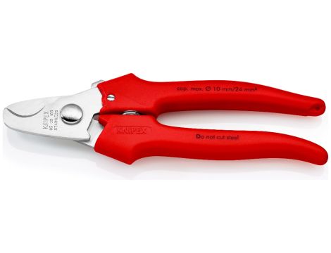Knipex - Nożyce do kabli, Rękojeści z tworzywa sztucznego, natryskiwane  - 95 05 165