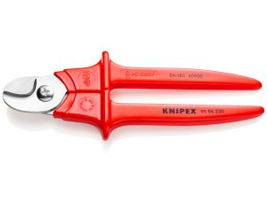 Knipex - Nożyce do kabli, Rękojeści z tworzywa sztucznego, natryskiwane  - 95 06 230