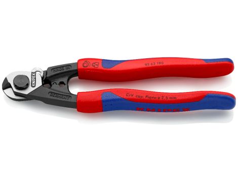 Knipex - Nożyce do lin stalowych, Kute  - 95 62 190