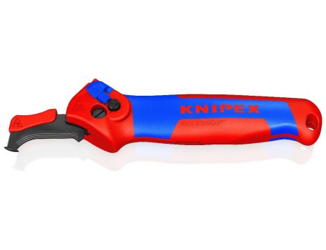 Knipex - Nóż do ściągania izolacji, Ze stopką prowadzącą  - 16 50 145 SB