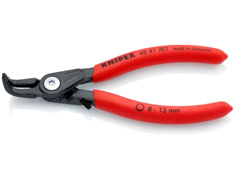 Knipex - Precyzyjne szczypce do pierścieni osadczych, Do montażu pierścieni wewnętrznych w otworach  - 48 41 J01