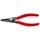 Knipex - Precyzyjne szczypce do pierścieni osadczych, Do montażu pierścieni wewnętrznych w otworach Z wkrętem ustalającym zabezpieczającym przed nadmiernym rozwarciem szczypiec - 48 31 J1