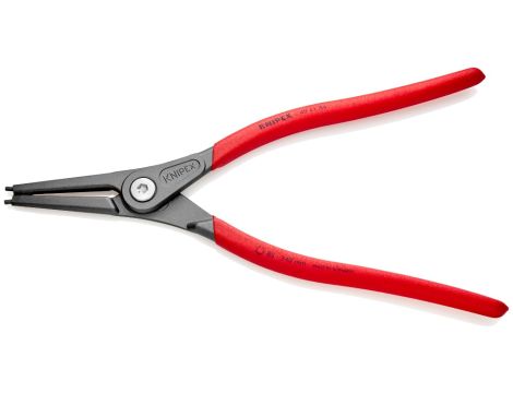 Knipex - Precyzyjne szczypce do pierścieni osadczych, Do montażu pierścieni zewnętrznych na wałach  - 49 11 A4