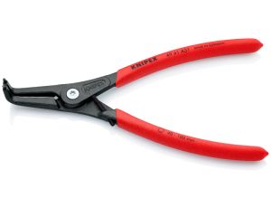 Knipex - Precyzyjne szczypce do pierścieni osadczych, Do montażu pierścieni zewnętrznych na wałach  - 49 41 A31