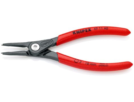 Knipex - Precyzyjne szczypce do pierścieni osadczych, Do montażu pierścieni zewnętrznych na wałach  - 49 11 A0