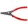 Knipex - Precyzyjne szczypce do pierścieni osadczych, Do montażu pierścieni zewnętrznych na wałach Z wkrętem ustalającym zabezpieczającym przed nadmiernym rozwarciem szczypiec - 49 31 A2