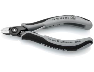 Knipex - Precyzyjne szczypce tnące boczne dla elektroników ESD - 79 12 125 ESD
