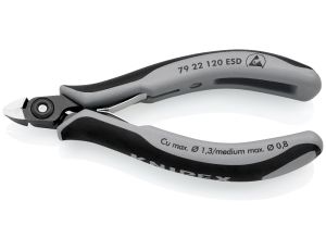 Knipex - Precyzyjne szczypce tnące boczne dla elektroników ESD - 79 22 120 ESD