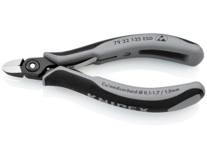 Knipex - Precyzyjne szczypce tnące boczne dla elektroników ESD - 79 22 125 ESD