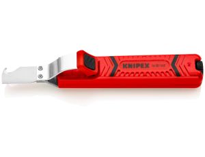 Knipex - Przyrząd do ściągania zewnętrznej izolacji, Z ostrzem skalpela  - 16 20 165 SB