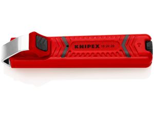 Knipex - Przyrząd do ściągania zewnętrznej izolacji, Z ostrzem skalpela  - 16 20 28 SB