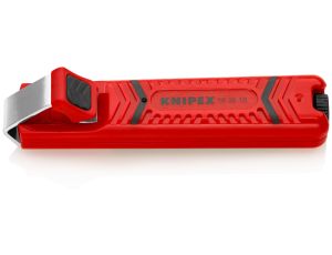 Knipex - Przyrząd do ściągania zewnętrznej izolacji, Z ostrzem skalpela  - 16 20 16 SB