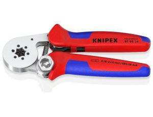 Knipex - Samonastawne szczypce do zagniatania tulejek kablowych, Z ładowaniem bocznym  - 97 55 14