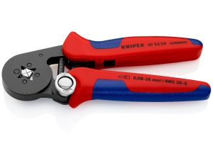 Knipex - Samonastawne szczypce do zagniatania tulejek kablowych, Z ładowaniem bocznym  - 97 53 04
