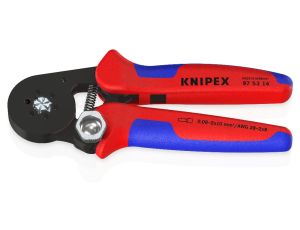 Knipex - Samonastawne szczypce do zagniatania tulejek kablowych, Z ładowaniem bocznym  - 97 53 14
