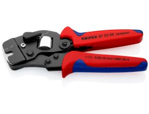 Knipex - Samonastawne szczypce do zagniatania tulejek kablowych, Z ładowaniem od czoła  - 97 53 09