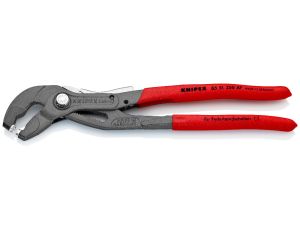 Knipex - Szczypce do opasek zaciskowych z taśmy sprężynowej, Z mechanizmem przytrzymującym  - 85 51 250 AF