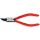 Knipex - Szczypce do pierścieni osadczych sprężynujących, Do montażu pierścieni wewnętrznych w otworach Wygięte pod kątem 45° - 44 31 J02