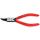 Knipex - Szczypce do pierścieni osadczych sprężynujących, Do montażu pierścieni wewnętrznych w otworach Wygięte pod kątem 45° - 44 31 J12