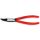 Knipex - Szczypce do pierścieni osadczych sprężynujących, Do montażu pierścieni wewnętrznych w otworach Wygięte pod kątem 45° - 44 31 J22