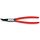 Knipex - Szczypce do pierścieni osadczych sprężynujących, Do montażu pierścieni wewnętrznych w otworach Wygięte pod kątem 45° - 44 31 J32