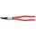 Knipex - Szczypce do pierścieni osadczych sprężynujących, Do montażu pierścieni wewnętrznych w otworach Wygięte pod kątem 45° - 44 31 J42