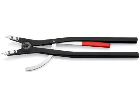 Knipex - Szczypce do pierścieni osadczych sprężynujących, Do montażu pierścieni zewnętrznych na wałach  - 46 10 A5