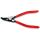 Knipex - Szczypce do pierścieni osadczych sprężynujących, Do montażu pierścieni zewnętrznych na wałach Wygięte pod kątem 45° - 46 31 A12