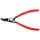 Knipex - Szczypce do pierścieni osadczych sprężynujących, Do montażu pierścieni zewnętrznych na wałach Wygięte pod kątem 45° - 46 31 A22