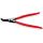 Knipex - Szczypce do pierścieni osadczych sprężynujących, Do montażu pierścieni zewnętrznych na wałach Wygięte pod kątem 45° - 46 31 A42
