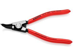Knipex - Szczypce do pierścieni osadczych sprężynujących, Do montażu pierścieni zewnętrznych na wałach Wygięte pod kątem 45° - 46 31 A02