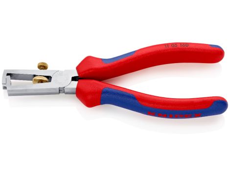 Knipex - Szczypce do ściągania izolacji, Ze sprężyną rozwierającą, uniwersalne  - 11 05 160