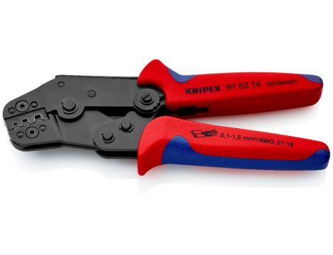 Knipex - Szczypce do zagniatania, Krótka konstrukcja  - 97 52 14