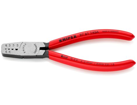 Knipex - Szczypce do zagniatania tulejek kablowych - 97 61 145 A