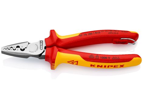 Knipex - Szczypce do zagniatania tulejek kablowych - 97 78 180 T