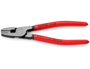 Knipex - Szczypce do zagniatania tulejek kablowych, Z ładowaniem od czoła  - 97 81 180