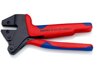 Knipex - Szczypce do zagniatania typu Crimp System, Do wymiennych matryc zagniatających  - 97 43 200 A