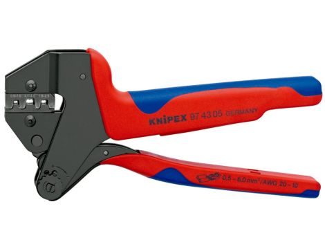 Knipex - Szczypce do zagniatania typu Crimp System, Do wymiennych matryc zagniatających  - 97 43 05