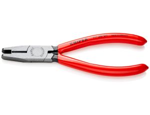 Knipex - Szczypce do zagniatania złączek żelowych typu Scotchlok,  Z ostrzem bocznym  - 97 50 01