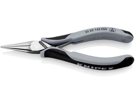 Knipex - Szczypce ESD dla elektroników, Ze złączem wsuwkowym  - 35 62 145 ESD